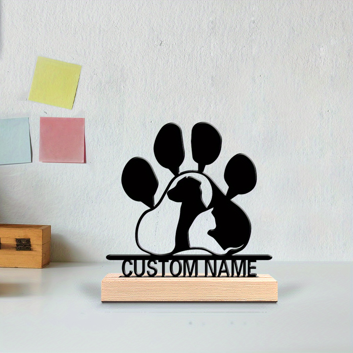 Desktop Laser Engraver - Aangepaste metalen kunstbord met houten basis