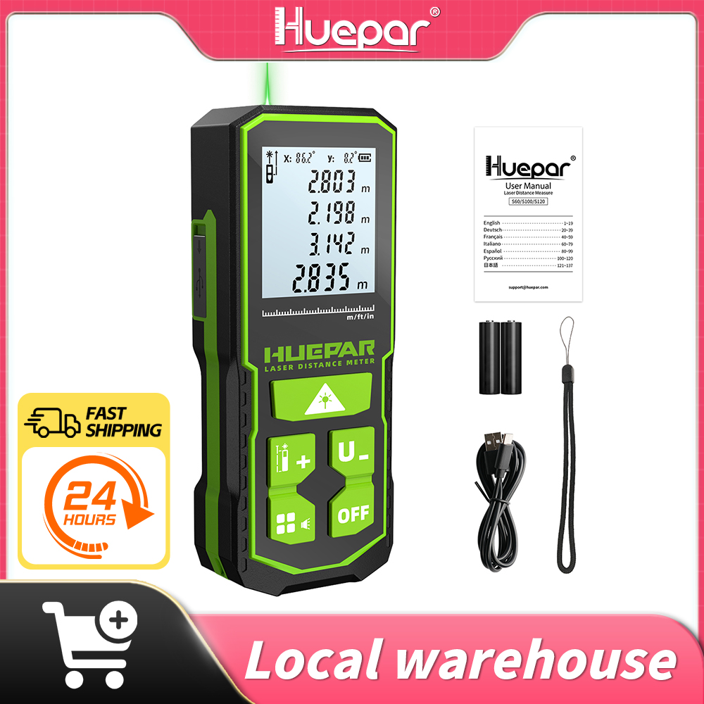 Industrial Laser Rangefinder - Huepar Laser-afstandsmeter Digitale Laser Afstandsmeter Maatregel