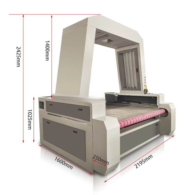 Industrial Laser Fabric Cutter - 1610 CCD-camera lasersnijmachine / automatisch voedende