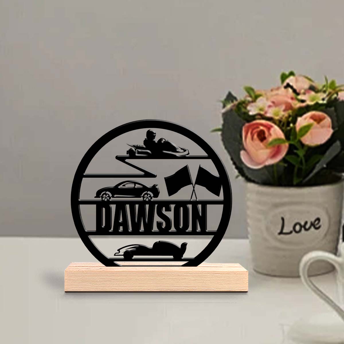 Desktop Laser Engraver - 1 stuk gepersonaliseerd ijzeren bureaubladornament met