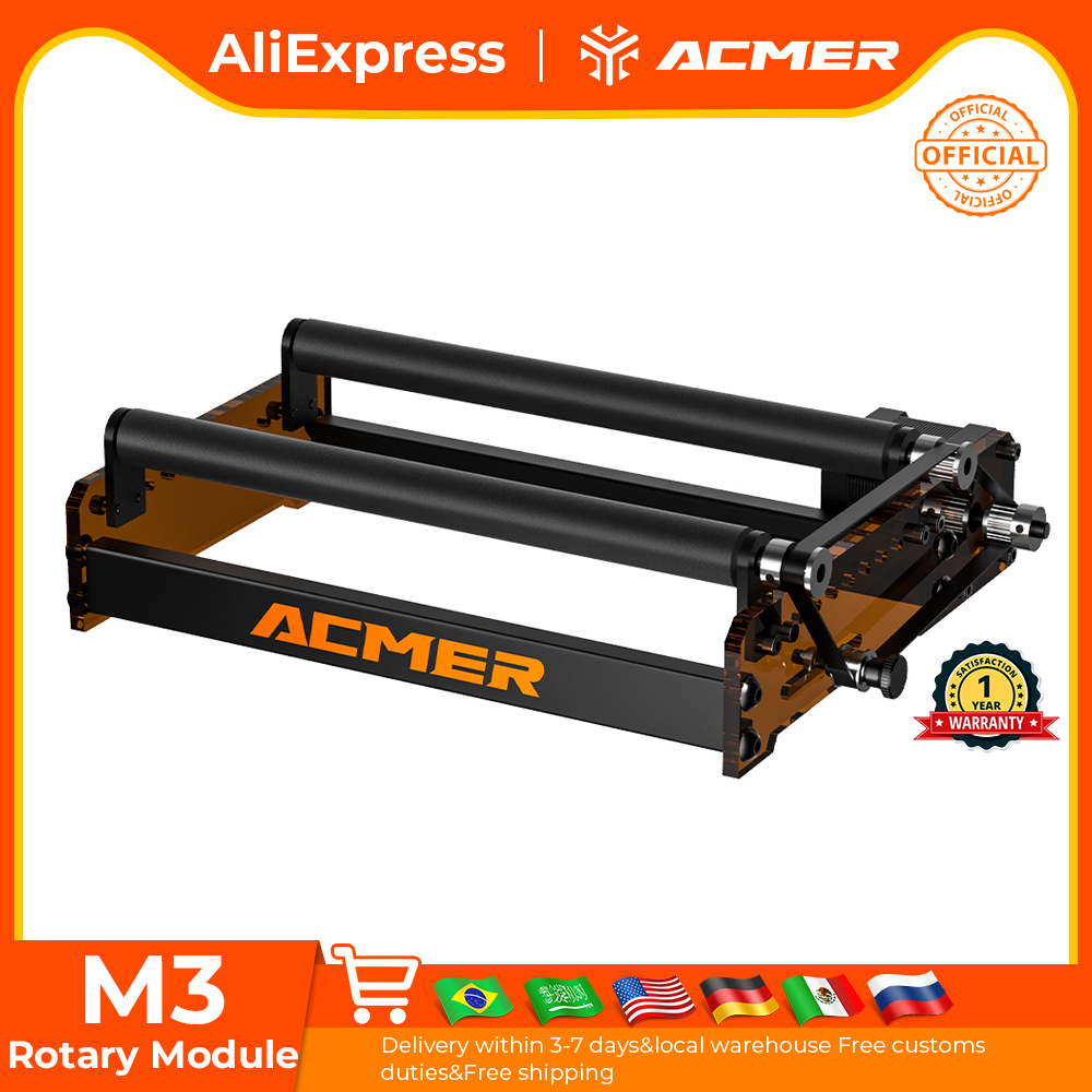 Industrial Laser Engraving Machine - ACMER M3 Laser-roterende rol 360° °