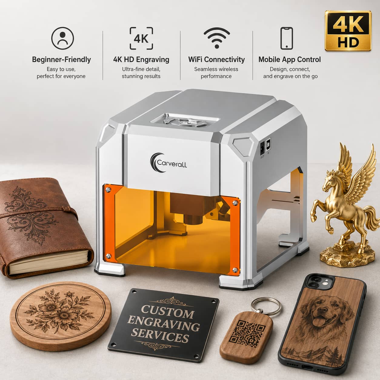 Industrial Laser Engraving Machine - Carverall Lasergraveermachine, K4 3W, A1 Pro