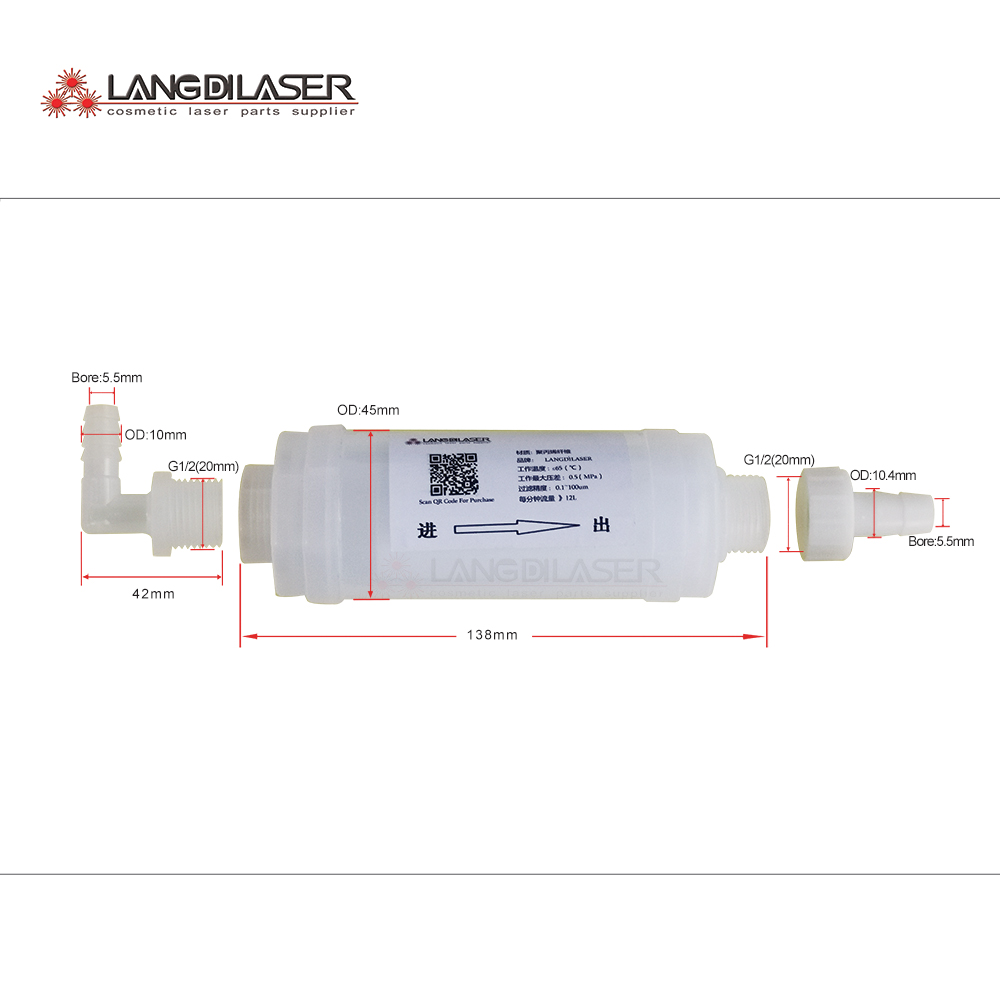 Diode Laser Water Filter Syste - Industrial Hair Laser Machine recensie en prijs