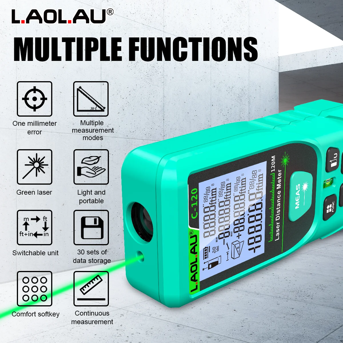 LAOLAU Digitale laserafstandsm - Industrial Laser Rangefinder recensie en prijs