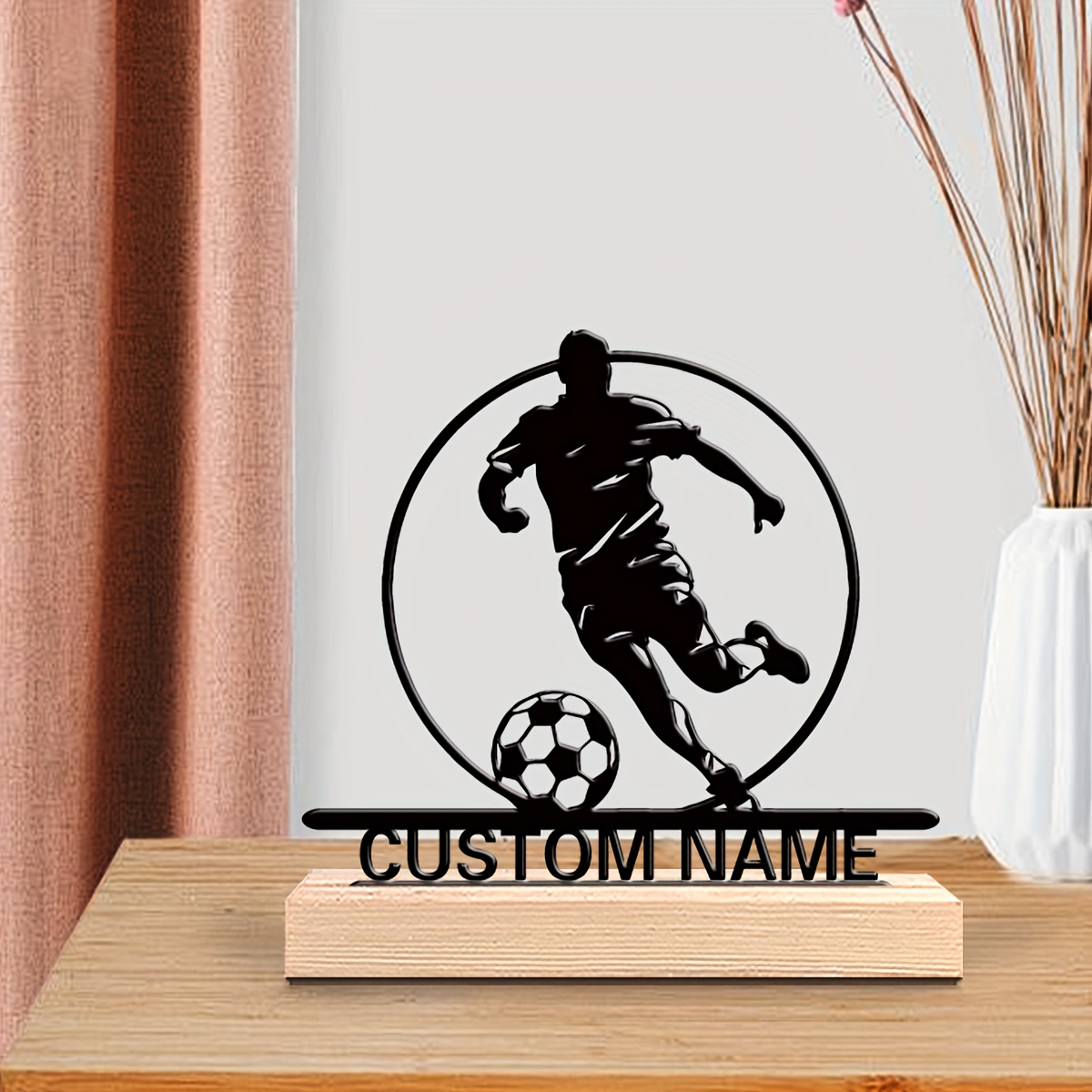 Aangepaste voetbalspeler metal - Desktop Laser Engraver recensie en prijs