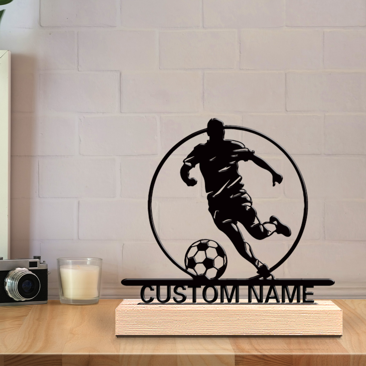 Aangepaste voetbalspeler metal - Desktop Laser Engraver recensie en prijs