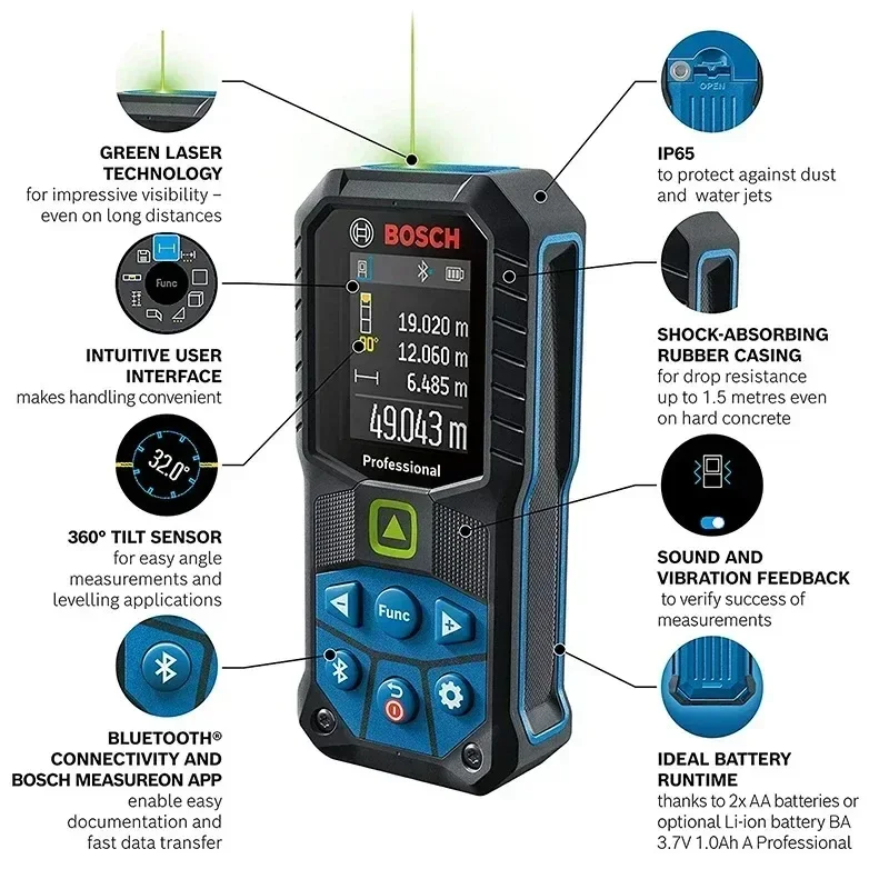 BOSCH GLM 50-27 CG Laser-afsta - Industrial Laser Rangefinder recensie en prijs