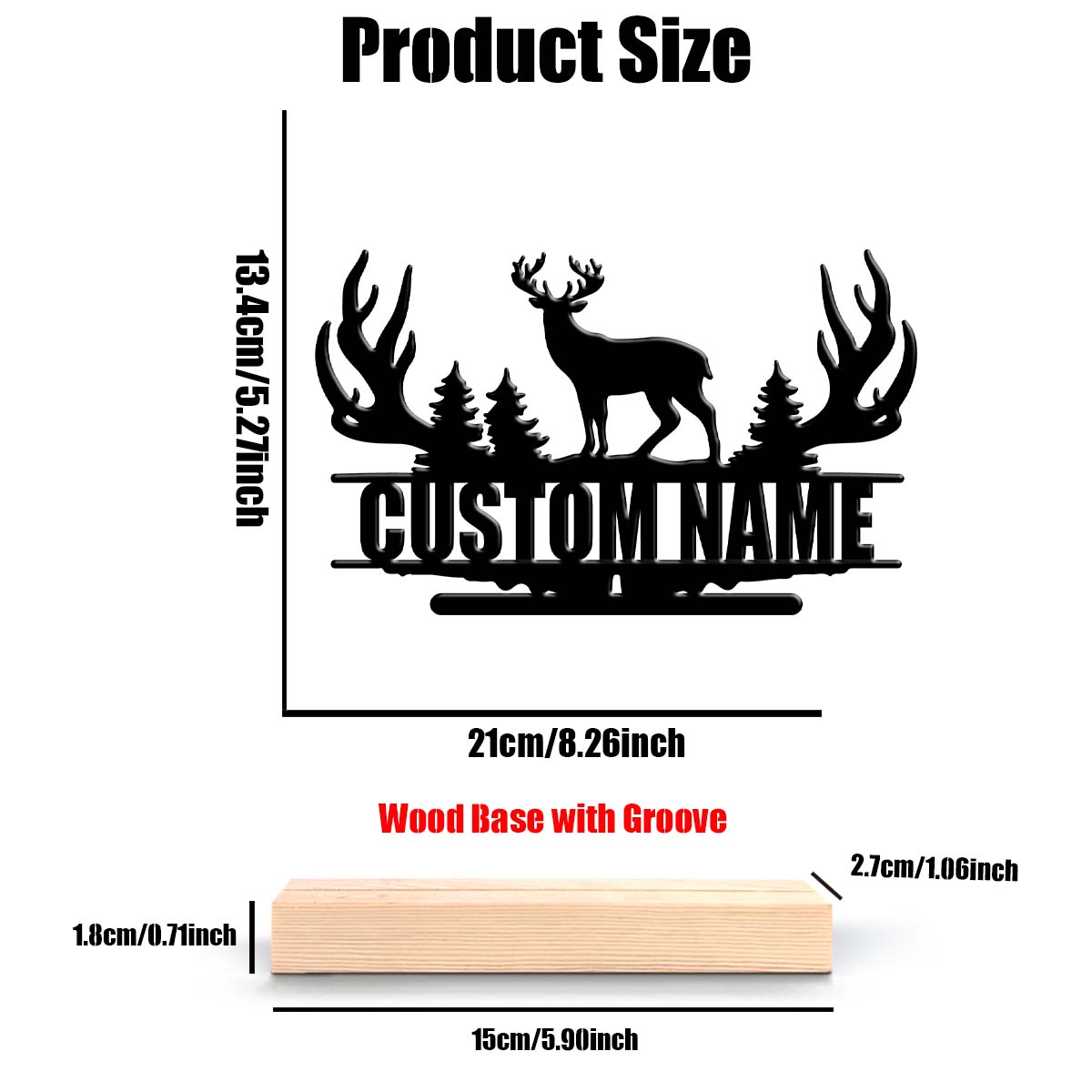 1Pc Csutom Forest Deer Houten  - Desktop Laser Engraver recensie en prijs