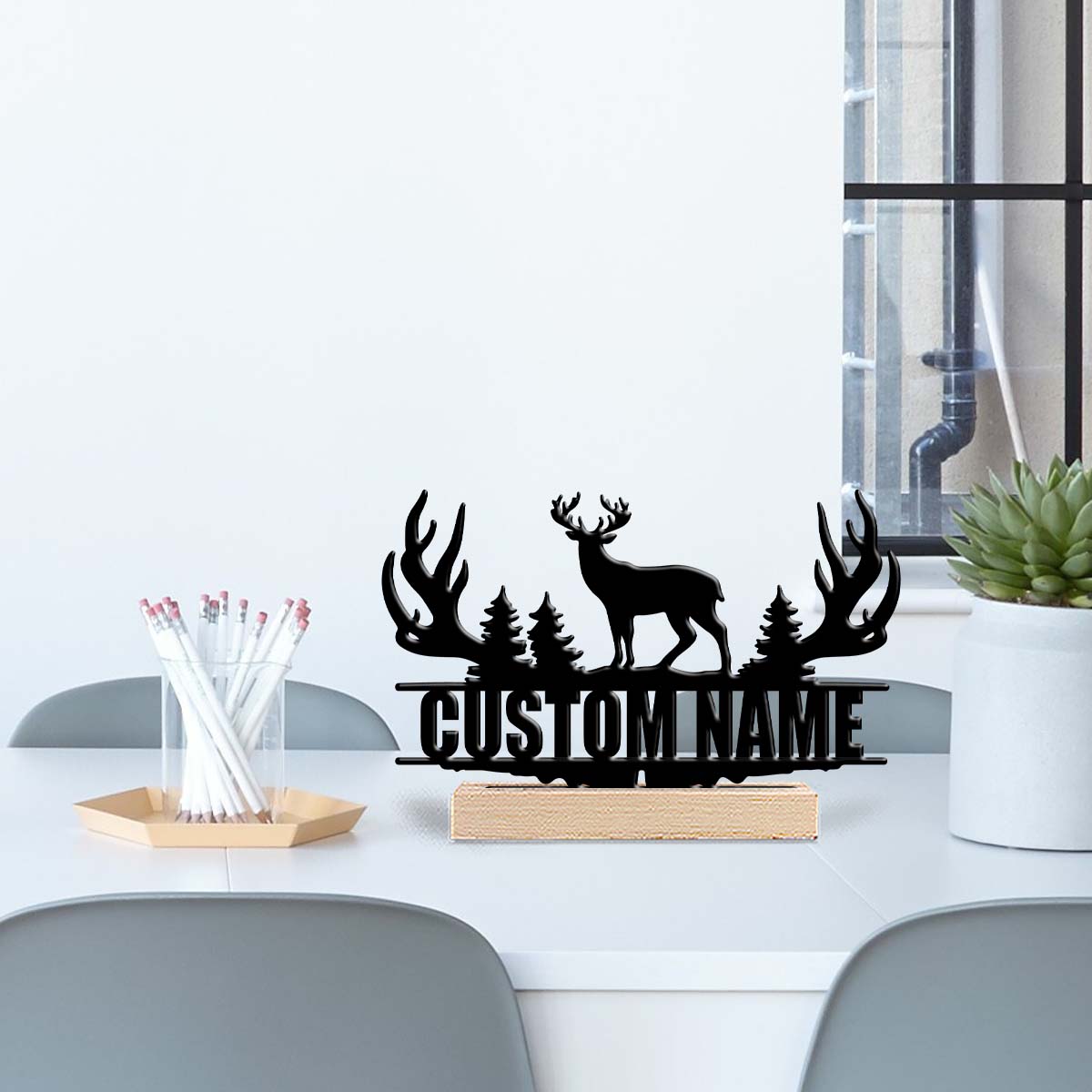 1Pc Csutom Forest Deer Houten  - Desktop Laser Engraver recensie en prijs