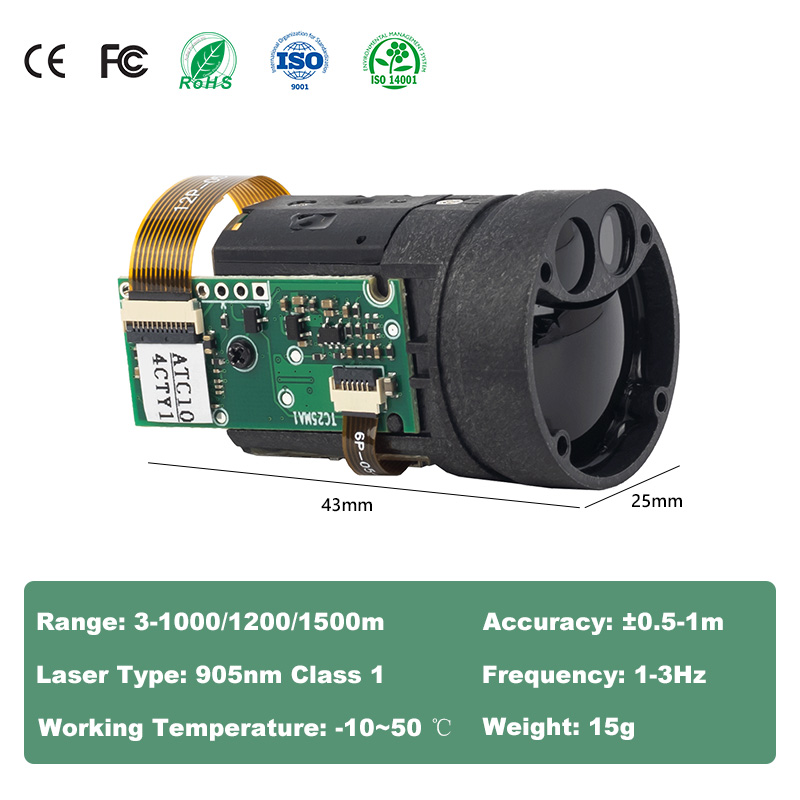Lichtgewicht 1000m nachtzicht  - Industrial Laser Distance Measuring Device recensie en prijs