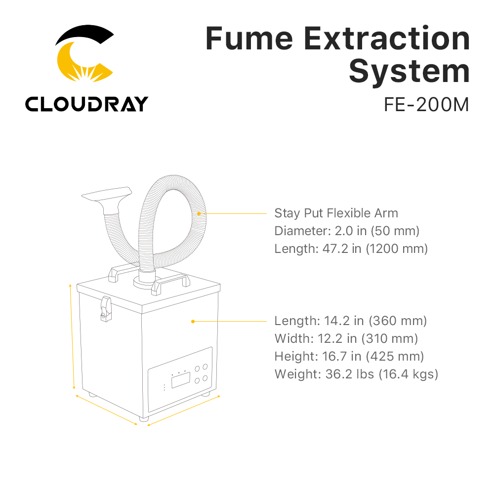 Cloudray Rookafzuigsysteem FE- - Industrial Laser Cutting recensie en prijs